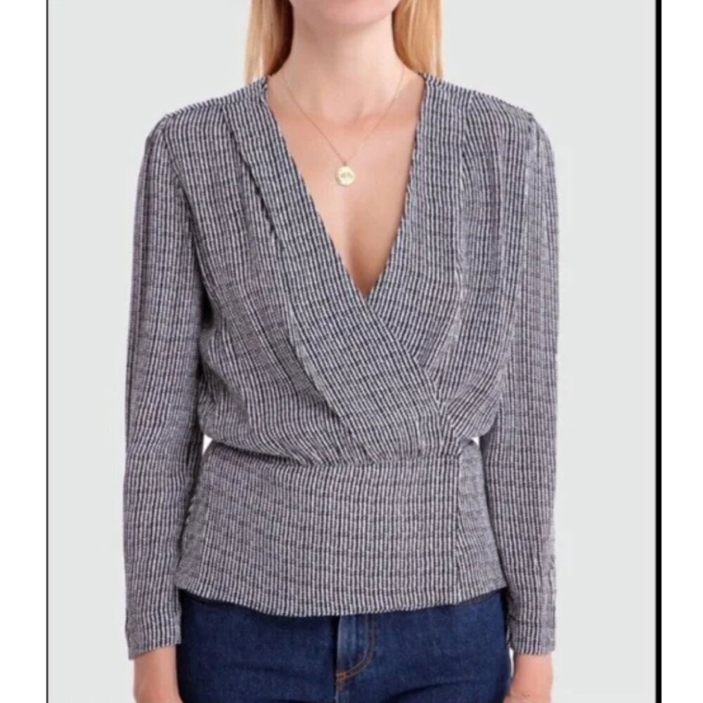 Rouje Elisa Wrap Top Size 38